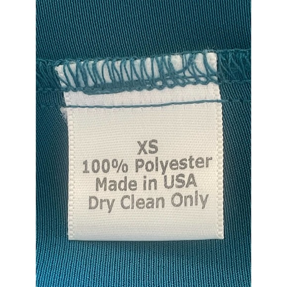 NONchalant Label NWT Satin Teal Donna Dress Cross Back XS - Picture 5 of 5